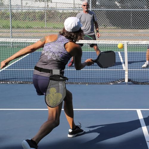 Cosmos Pickle Ball Waist Bag Holder Pickleball Waist Pouch Bag Ball Pouch for Holding Pickle Ball Game Universal Training Equipment Bag