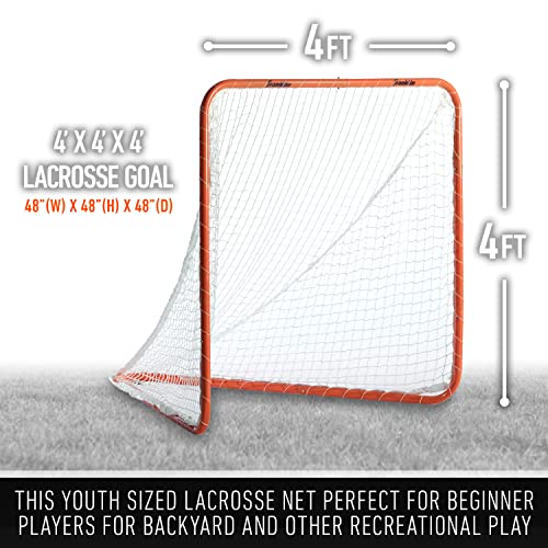 Franklin Sports Franklin Sports Backyard Lacrosse Goal - Kids + Adult Lacrosse Training Net - Lacrosse Training Equipment - Perfect for Youth + Adult Training - size: 48-Inch x48-Inch