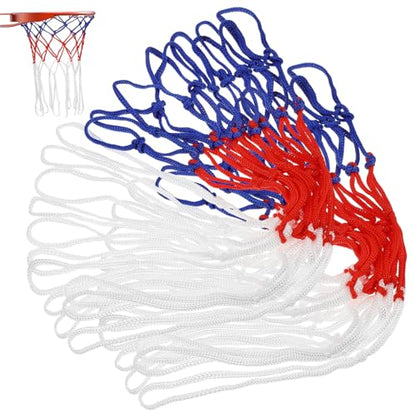 VICASKY 2pcs Basketball Net Kit Replacement Hoop Nets Woven Nylon Basketball Accessories