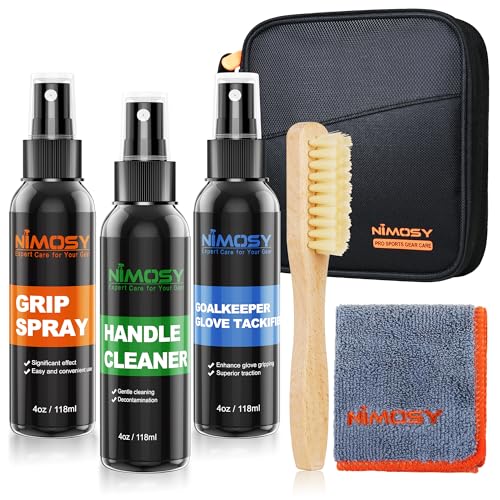Pro Sport Grip Cleaner Kit - Golf Club & Pickleball Paddle Grip Care Set with Spray, Brush & Microfiber Towel - Restores Grip for Baseball, Tennis, Soccer Goalie Gloves - Perfect Sports Gift