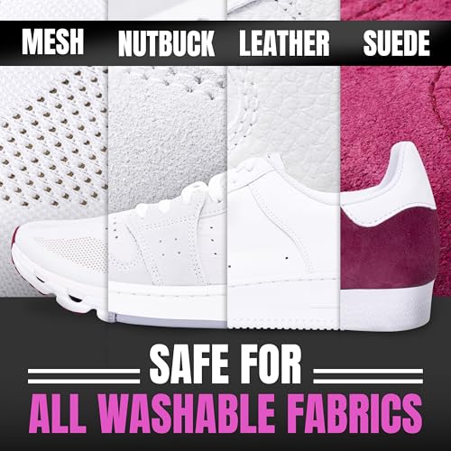Pink Miracle Shoe Cleaner Kit with Bottle and Brush For Fabric Cleaner For Leather, Whites, Suede and Nubuck Sneakers - size: 4 Oz