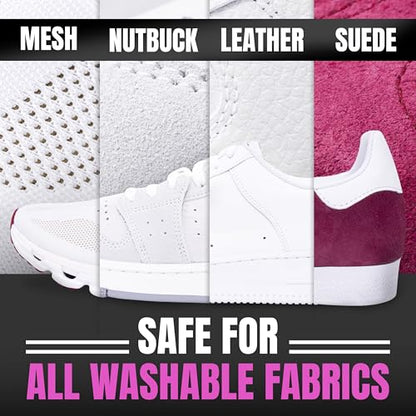 Pink Miracle Shoe Cleaner Kit with Bottle and Brush For Fabric Cleaner For Leather, Whites, Suede and Nubuck Sneakers - size: 4 Oz