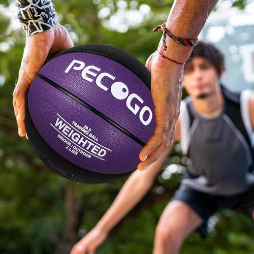 Size 6/7 Weighted Training Basketball (2.2/3/3.3 lbs) - Heavy Indoor/Outdoor Basketball for Dribbling, Passing, Rebounding & Skill Development