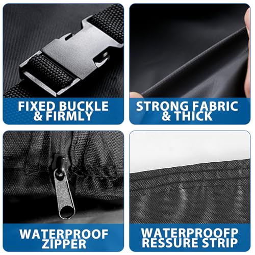 Ping Pong Table Cover Outdoor Waterproof, 600D Oxford Fabric Table Tennis Cover Indoor & Outdoor Fits Universal 9x5 FT Tables Folding & Flat Tables with Paddles Organize Bag