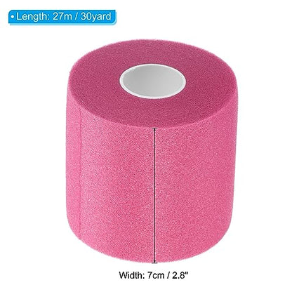 PATIKIL Badminton Grip Cushion Wrap PE Tennis Racket Grip Tape Backing Film Handle Anti Skid Cushion Accessories - color: Fuchsia