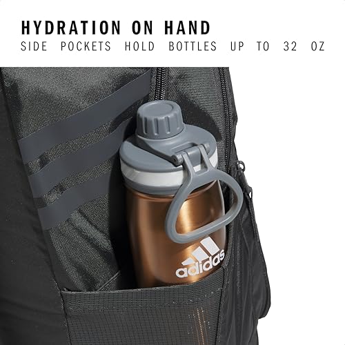 adidas Stadium 4 Soccer Backpack – Team Sports Bag with Ball Pocket, 36L - color: Dark Grey