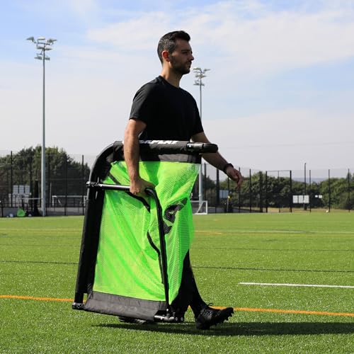 QuickPlay Pro Alu Training Soccer Goals - Portable Pop Up Soccer Goals with Aluminum Frame, Backyard Soccer Nets for Kids Soccer & Soccer Training Equipment with 10-Second Foldable Packdown - size: 6x4'