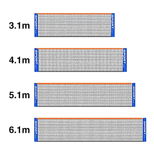 Portable Badminton Net, Sport Training Foldable Badminton Tennis Net for Indoor Outdoor Backyard Court Beach, Sports Nets for Tennis,Badminton,Volleyball