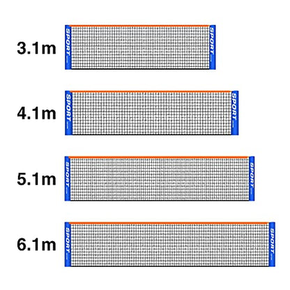 Portable Badminton Net, Sport Training Foldable Badminton Tennis Net for Indoor Outdoor Backyard Court Beach, Sports Nets for Tennis,Badminton,Volleyball