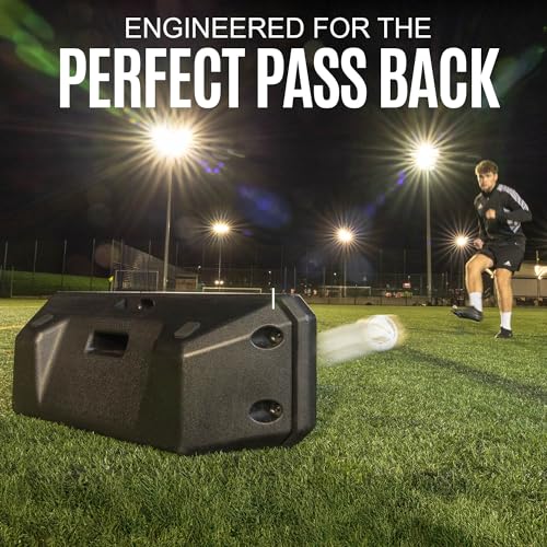 QUICKPLAY Replay Boombox Soccer Rebound Board - Portable Dual Surface Rebounder with Adjustable Angle - Soccer Training Equipment for Control, Passing Practice