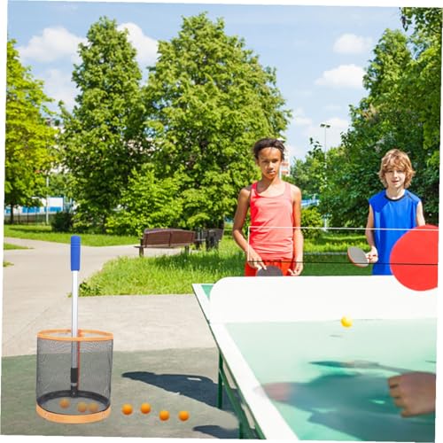 Table Tennis Picker Portable Balls Collector Durable Net for Easy Pickup and Training for Table Tennis Practice and Retrieval Orange