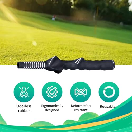 Right-Handed Golf Club Grip Trainer, Golf Swing Training Grip, Practice Aid RH Practice Aid Golf Swing Trainer Accessories, Help Kids and Woman Beginner Learn Correct Grip Posture
