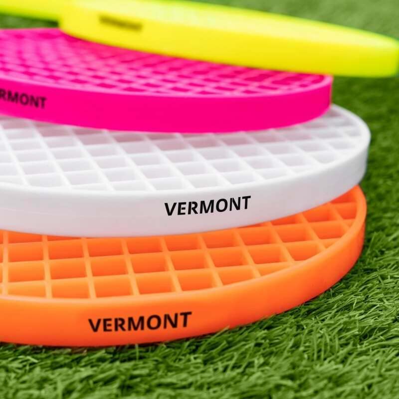 VERMONT Tennis Racket Set | Lightweight & Durable Plastic Rackets for Beginners – Ideal for Tennis & Badminton Training [Pack of 4] - size: Small (13in x 7in)