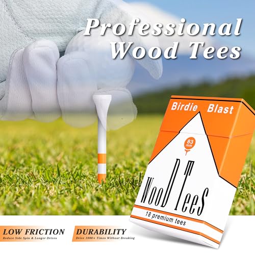 Professional 3-1/4” Golf Tees Reduces Friction & Side Spin - Choose 72 Pack,150 Pack or 200 Pack - color: 4 Pack｜72 Golf Tees 3-1/4"