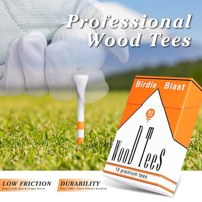 Professional 3-1/4” Golf Tees Reduces Friction & Side Spin - Choose 72 Pack,150 Pack or 200 Pack - color: 4 Pack｜72 Golf Tees 3-1/4"