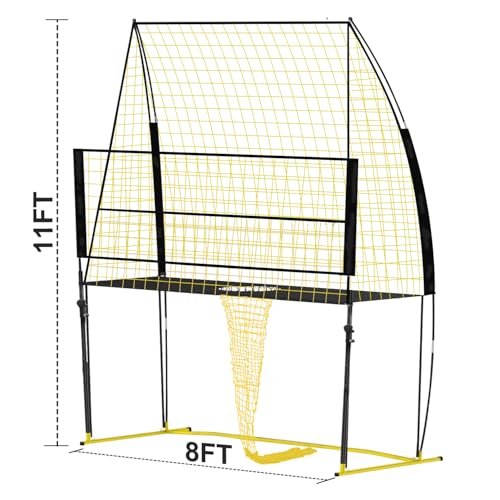 Volleyball Training Net Equipment System，Volleyball Practice Net of Adjustable Height, Good Stability, Easy Assembly & Storage, Indoor and Outdoor Use