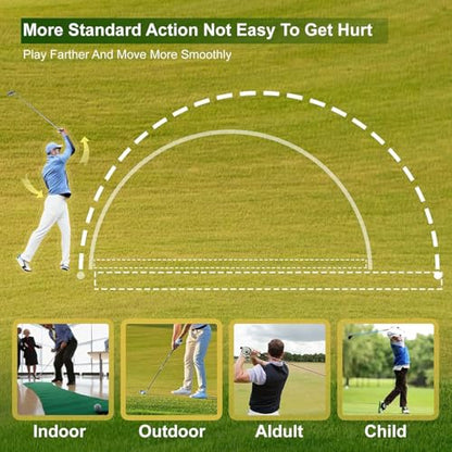 Golf Swing Motion Trainer,90-Degree Swing and A Full Swing Mode,Strong Durable and Lightweight,for Beginners and Professionals Golf Training Tools