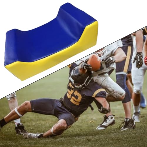 Football Tackle Shield Wedged Blocking Pad Rugby Bumping Training Equipment with Handles Cotton Microfiber Suitable for Athlete - color: Teenager