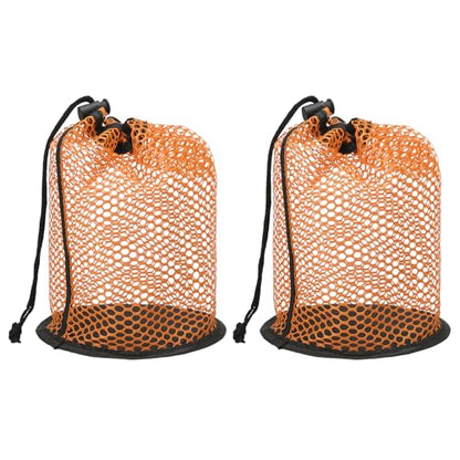 Golf Ball Storage Bag Nylon Mesh Golf Pouch with Adjustable Drawstring Closure for Balls Outdoor Sports Supplies
