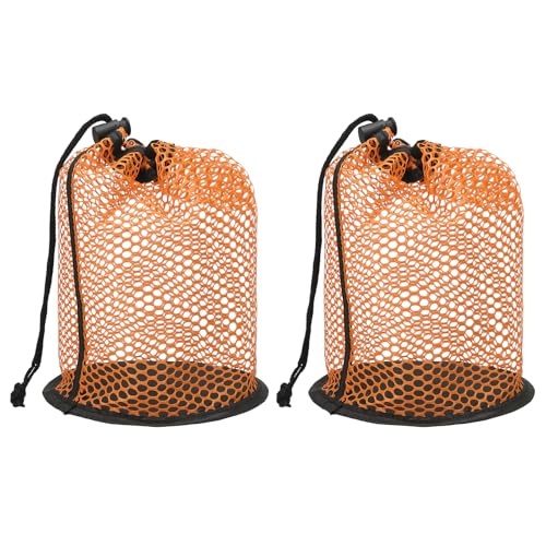 Golf Ball Storage Bag Nylon Mesh Golf Pouch with Adjustable Drawstring Closure for Balls Outdoor Sports Supplies