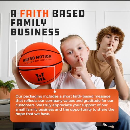Silent Basketball Size 7 (29.5”) – Next-Gen Foam Indoor Basketball w/Advanced Durability, Deep Grooves & High Bounce | Airless Training Foam Ball | Soft & Quiet for Pros, Kids & Toddlers