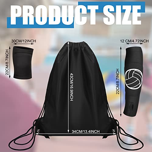 Sosation 5 Set Volleyball Training Equipment Aid Volleyball Gear Volleyball Knee Pads and Arm Sleeves Volleyball Spike Serving Trainer Accessories Volleyball Gifts for Teen Girls Women