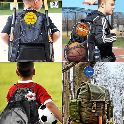 ubmpj Custom Baseball Bag Hook for Fence Personalized Baseball Backpack Clip with Name Photo for Hanging Soccer Tennis Basketball Football Softball Players Athletes
