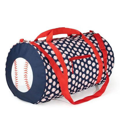 ChalkTalkSPORTS Baseball Explorer Duffle Bag | Baseball Diamond Sports Bag
