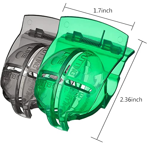 1 Pack 360° Triple Line Golf Ball Marker，Golf Ball Line Marker Tool，Golf Ball Marker Stencil，Alignment Ball Marker，Golf Accessories - color: 2 Pack Golf Ball Marker Stencil（One green and one Black）