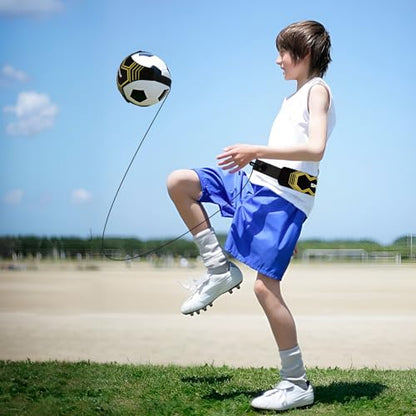 Sportout Volleyball/Soccer Training Equipment, Solo Trainer, Adjustable Waist Belt for Kids & Adults - color: Yellow