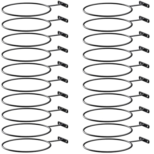 LALAOKS Basketball Holder Wall Mount for Basketball, Soccer Ball, Volleyball, Football, Rugby - size: 6in/20Pack