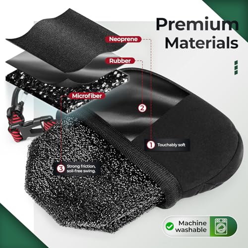 YOREPEK Golf Gifts for Men, Golf Club Cleaner Bag in Gift Box, Golf Ball Cleaner with Towel & 360° Rotating Clip, Golf Bag Accessories for Men Dad Golfer, Black