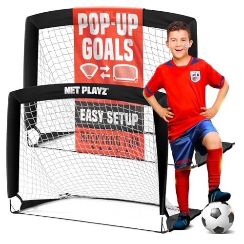 4ftx3ft Easy Fold-Up Portable Training Soccer Goal, 36" D x 48" W x 36" H