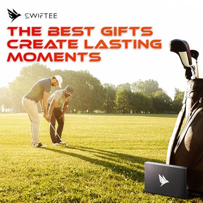 SWIFTEE Premium Golf Gift Set - The Signature 7-in-1 Multi-Tool for Golfers + Complete Accessory Pack (Tees, Ball Marker, Hat Clip, Pouch Towel) - Perfect Golf Gift
