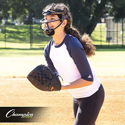 Champion Sports Ultralight Magnesium Softball Fielder’s Mask – Youth & Adult Sizes, 8oz Lightweight Protective Face Guard - color: White, style: Ultralight Magnesium (Youth Size)