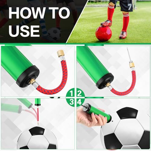 Reginary 10 Pcs Ball Pump for Sports Balls Pump with Needle and Extension Hose Bulk for Basketball Football Soccer Volleyball