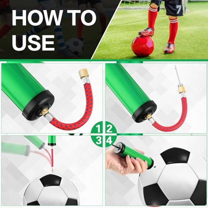 Reginary 10 Pcs Ball Pump for Sports Balls Pump with Needle and Extension Hose Bulk for Basketball Football Soccer Volleyball