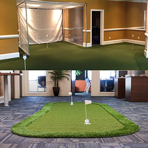 Pro Putting Green Artificial Grass Golf Turf - Indoor Outdoor Golf Training Mat, Astroturf Synthetic Fake Grass for Baseball Football Gym Sports