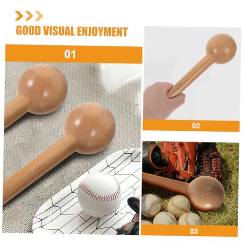 POPETPOP 2Pcs Wooden Glove Mallet for Baseball and Softball Premium Glove Shaping Tool for Breaking and Softening Smooth Finish for Optimal Comfort
