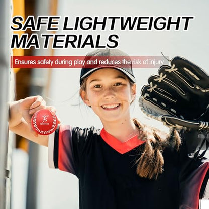 Foam Baseballs, Soft Baseballs 6 Pack and 12 Pack for Kids Beginners Training Ball, Safe Throwing for Indoor or Outdoor Play with Carrying Bag, Baseball Gifts for Boys and Girls - size: 12Pce