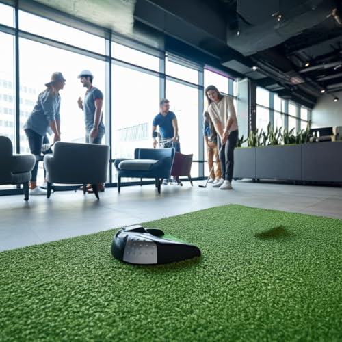 Golf Automatic Putting Cup with Adjustable Gravity Ball Return - Battery-Powered Practicing Without Interruption for Indoor Outdoor Golf Practice