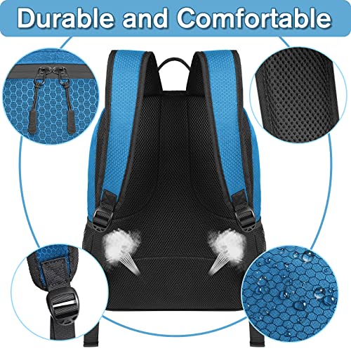 YOREPEK Soccer Backpack,Soccer Bag with Ball Holder, Water resistant Sport Equipment Bags Fit Basketball Volleyball Football - color: Blue