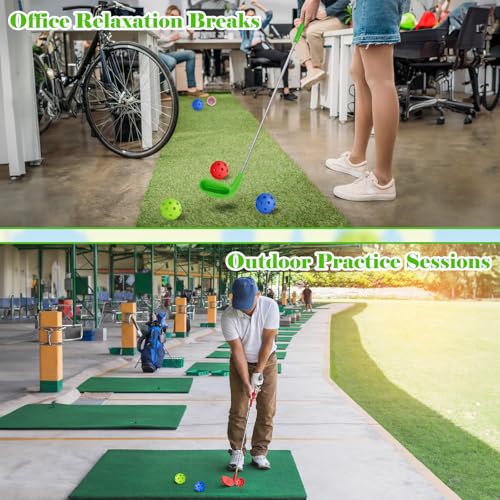 3 Pack 36" Backyard Golf Club with 6 Balls Outdoor Game Set, Right Hands Training Practice Course Portable Golf Play Gift for Family Beach Camping Lawn Park Yards Grass Home Indoor