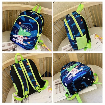 CHERUBIC Kids Toddler Cute Backpack Little Cartoon Travel Lightweight Bag Daypack For 3 Girls Boys (Space) - color: Baby Crocodile, size: Small-12"H