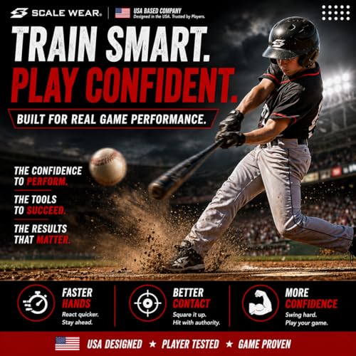 Velocity Hitting Pro Swing Assistant – Professional Baseball Softball Training Aid Improves Exit Speed Hand-Eye Coordination and Mechanics Youth Athletes (Ages 4-18) - color: White
