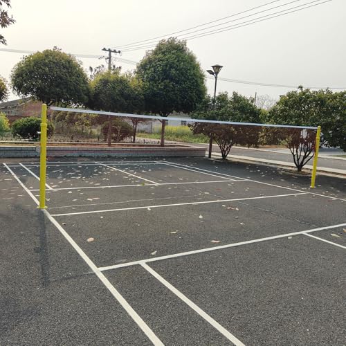Indoor Volleyball Net,31FT Professional Standard Volleyball Net, Iron Poles Adjustable 6 Heights of 5ft-8ft, for School Outdoor Grass Indoor