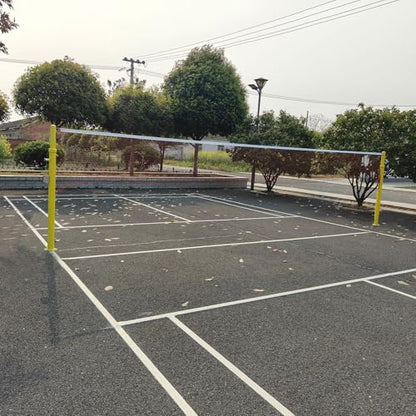 Indoor Volleyball Net,31FT Professional Standard Volleyball Net, Iron Poles Adjustable 6 Heights of 5ft-8ft, for School Outdoor Grass Indoor