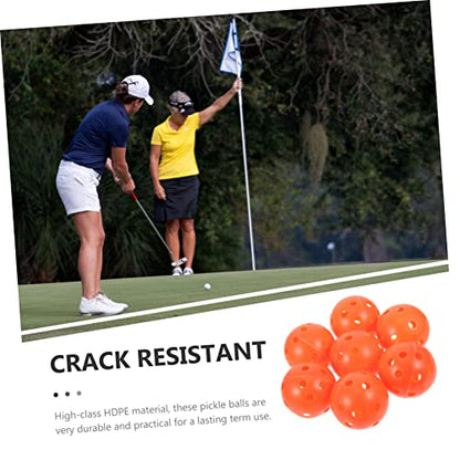 VICASKY 50pcs Indoor Outdoor Pickleball Practice Balls Garden Balls Wear-Resistant Hdpe Material