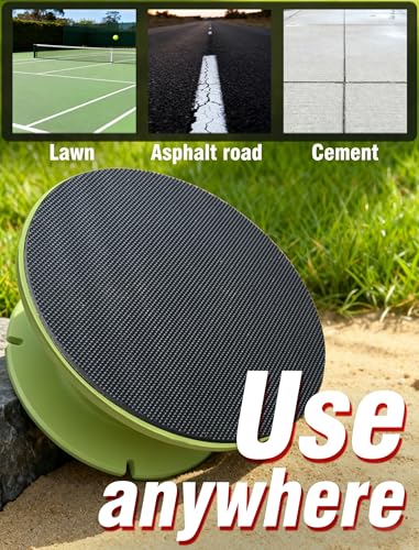 VAIIO Professional Tennis Trainer - Full Metal Portable Solo Rebounder with 3 High-Elastic String Balls, Ideal for Adults, Kids, Beginners & Advanced Players - color: Green