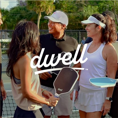 DWELL Elite 40 Hole Pickleball Balls | Crack Resistant | for Outdoor Pickle Ball Sports | Official Ball of All Florida Pickleball | Bulk Pickleballs - size: Pack of 4